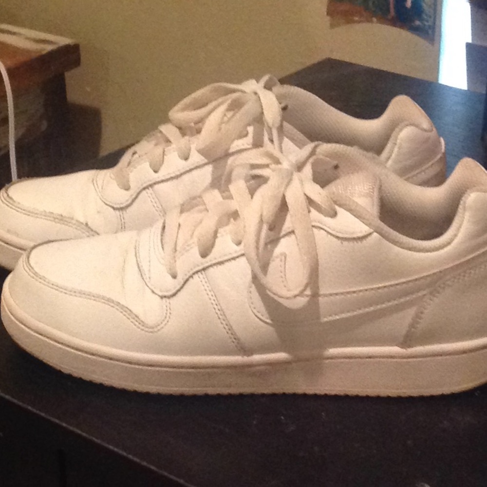 White Nike Air Force ones